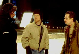 Joel Coen, Ethan Coen & Buscemi en la filmacion de Fargo