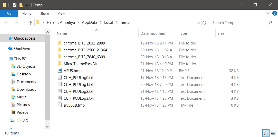 temp files delete temp files delete