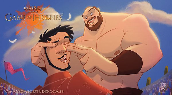 GoT/Disney Mash-Up of Oberyn Martell (The Red Viper of Dorne) and Gregor Clegane (The Mountain)