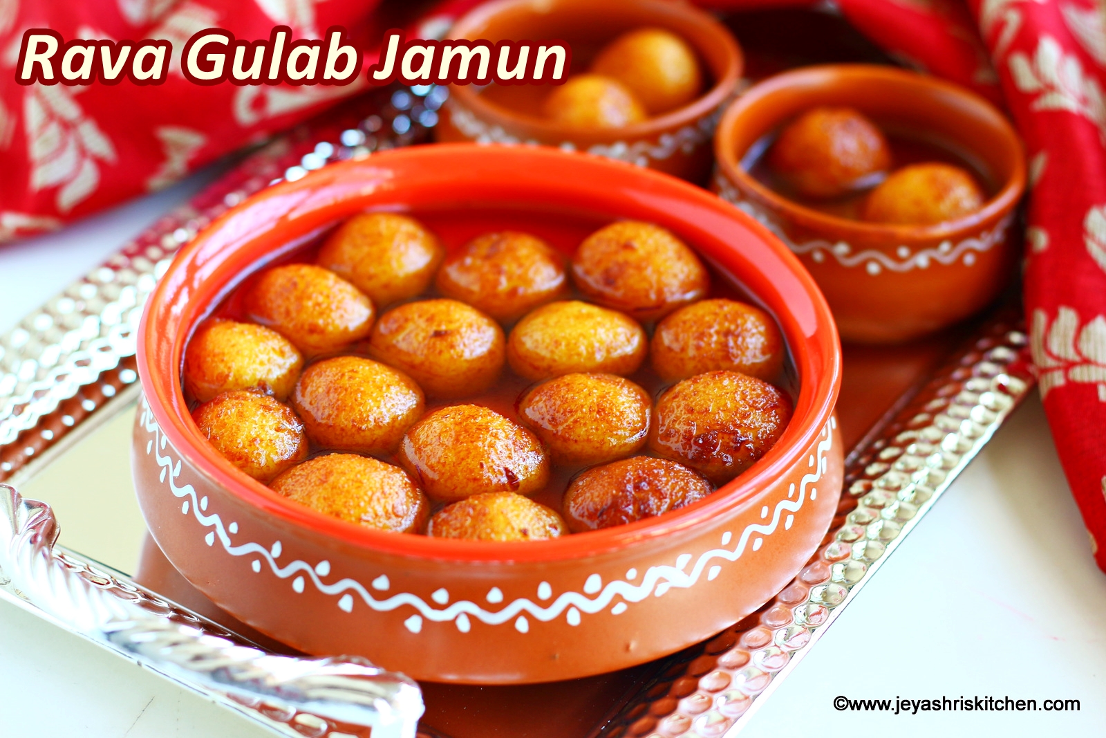 Jeyashri's Kitchen Rava Gulab Jamun recipe, Diwali Sweets