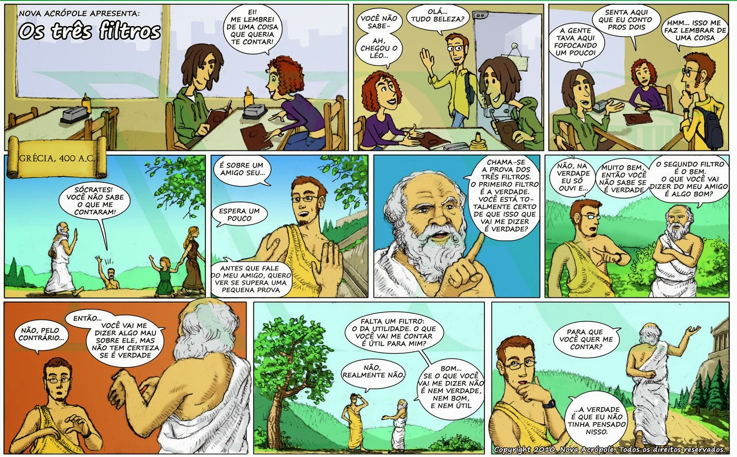 As Três Peneiras De Sócrates Com Interpretação