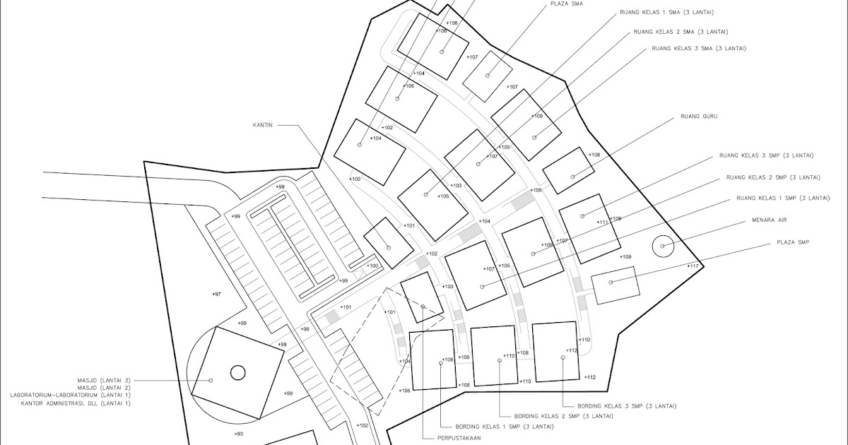 Site Plan Sekolah Jasa Pembuatan Site Plan
