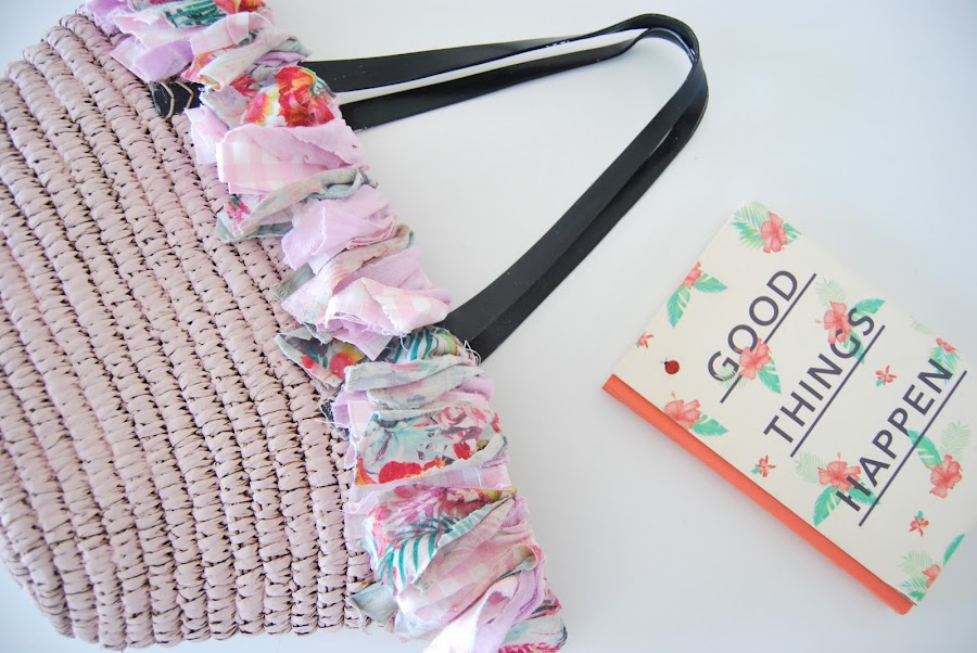 tutorial capazo pintado con flecos con retales