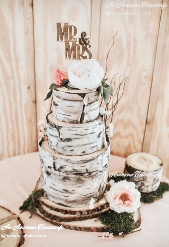 An American Housewife My Rustic Tree Bark Birch Bark Wedding