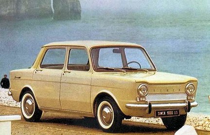 Unbekannt Simca 1000 Limousine Braun Grün 1961-1976 mit Sockel 1/24 Modellcarsonline Modell Auto mit individiuellem Wunschkennzeichen 