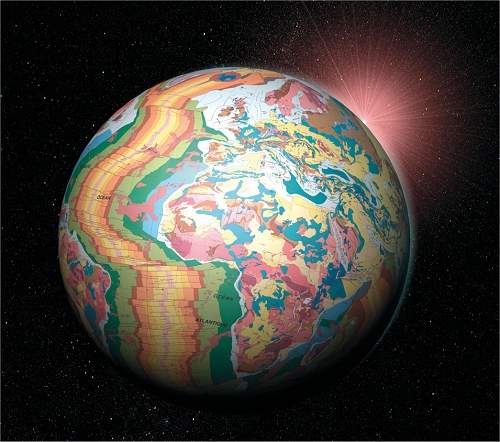 planeta terra mapa geologico
