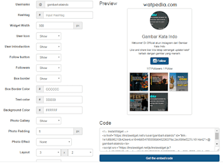 Cara Membuat Widget Instagram Di Blog Dengan Mudah