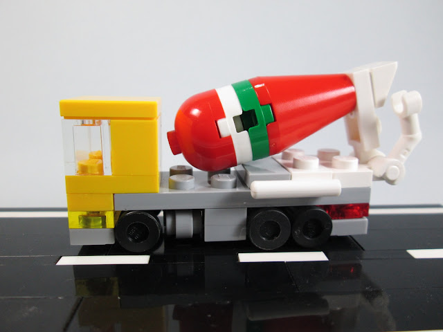 MOC LEGO camião micro escala de transporte de cimento