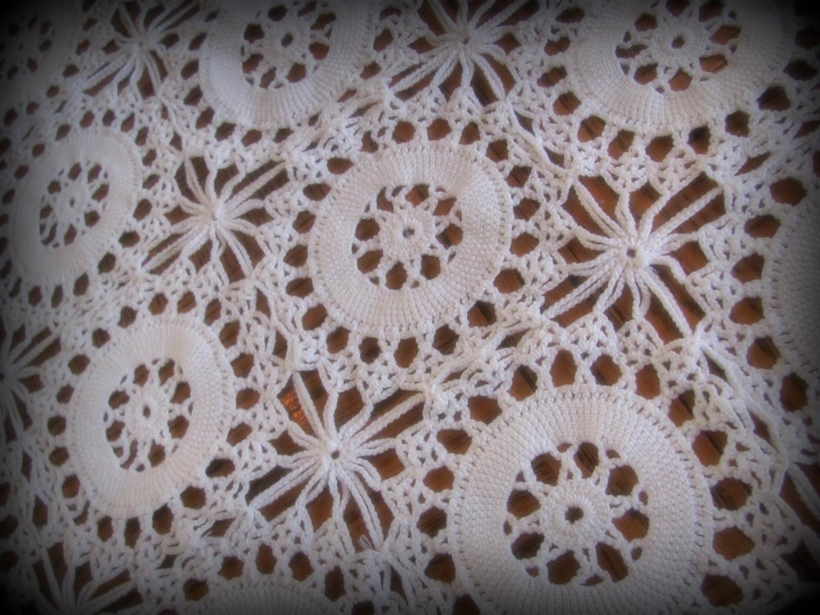 My Shabby Chateau Vintage Crocheted Tablecloth