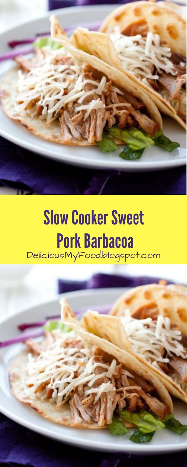 Slow Cooker Sweet Pork Barbacoa Delicious My Food