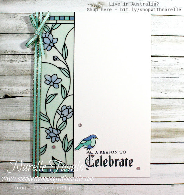 Create stunning cards easily with our Stampin' Blends and Graceful Glass vellum. Get  these supplies are more here - http://bit.ly/shopwithnarelle