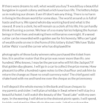 essay the lottery