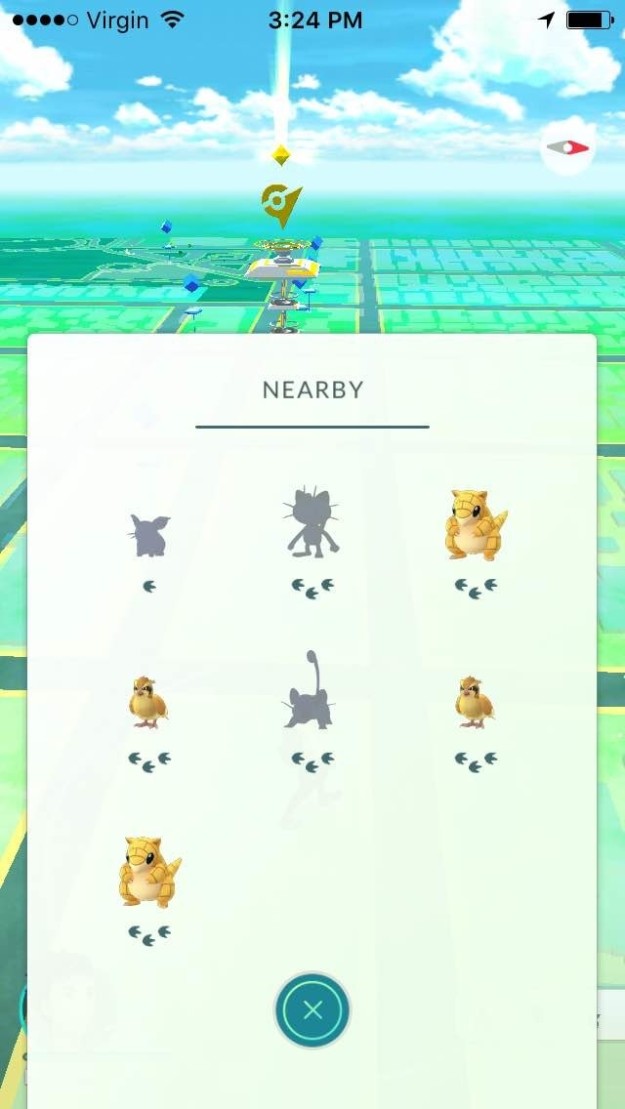 There’s a little icon in the bottom-right corner that tells you how close wild Pokémon are to you.