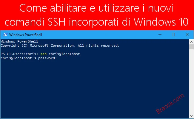  Come abilitare e utilizzare i nuovi comandi SSH incorporati in Windows 10