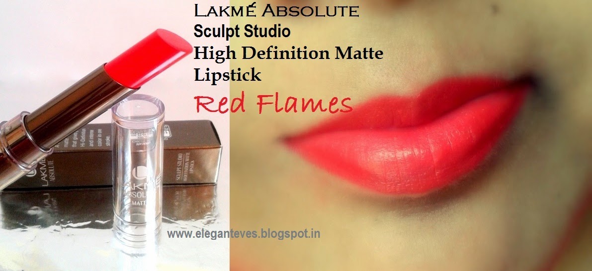 LAKME ABSOLUTE STUDIO SCULPT HIGH DEFINITION MATTE LIPSTICK: RED FLAMES