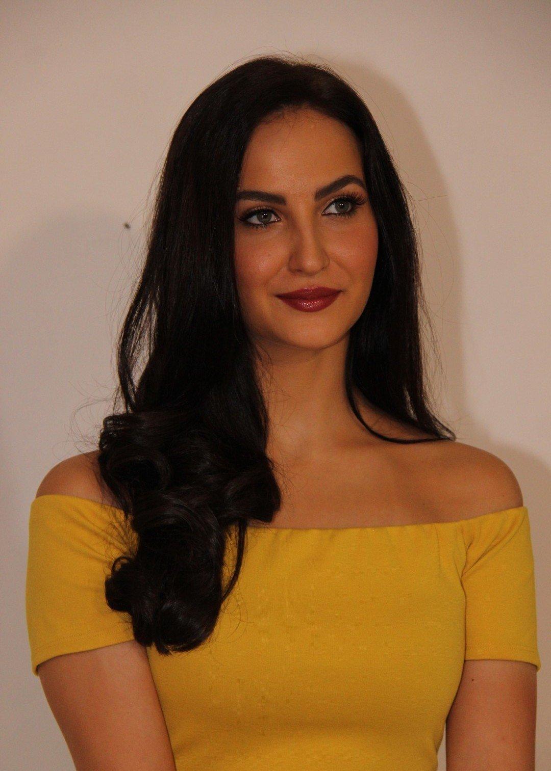 Elli Avram Looks Irresistibly Sexy In Yellow Skirt At Photo shoot By Ace Photographer Faizi Ali