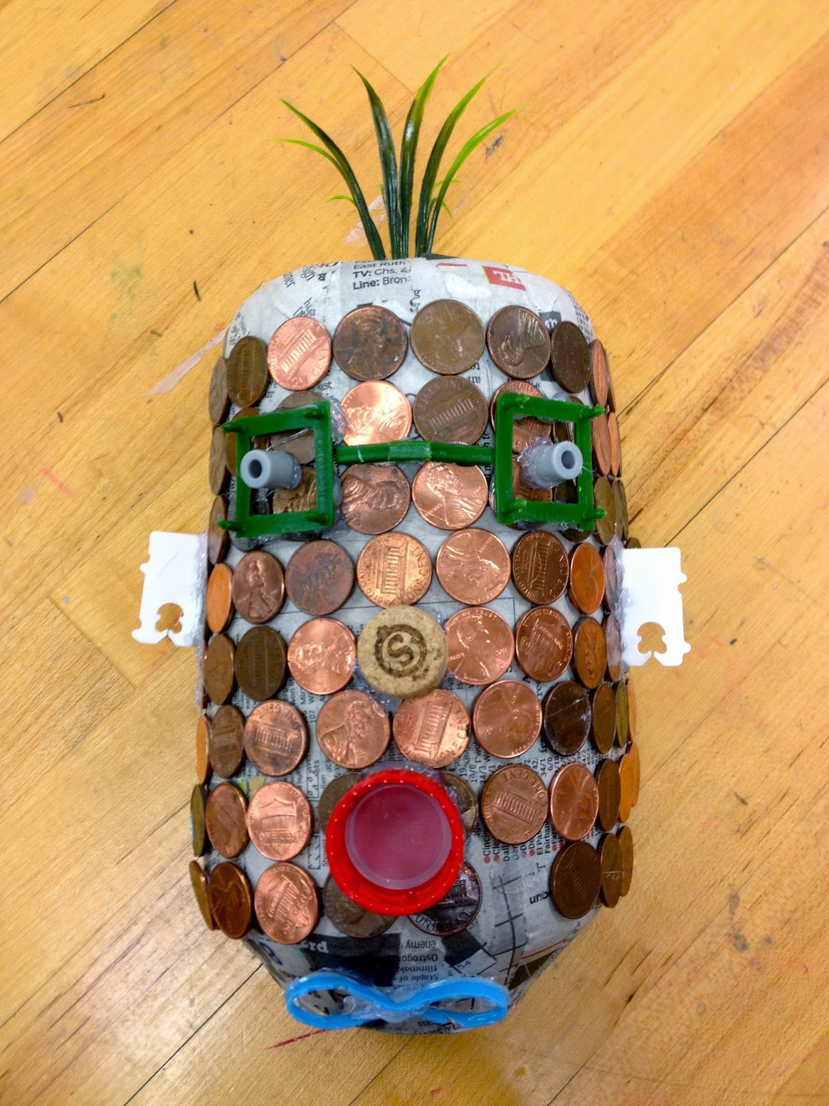 Ms. Pfeifer 4th Grade Recycled Jug Masks