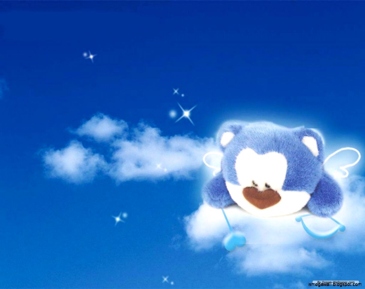 Wallpapers Blue Cartoon Background Mega Wallpapers