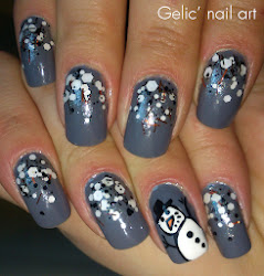 snowman nail christmas matte which
