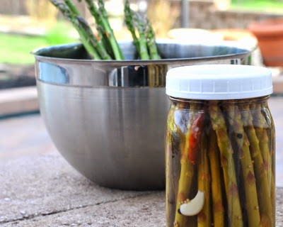 Pickled Asparagus, quick and easy, low carb and practically no calories. #BestRecipes of 2014 from #AVeggieVenture. For Weight Watchers, ten whole spears is #PP1.