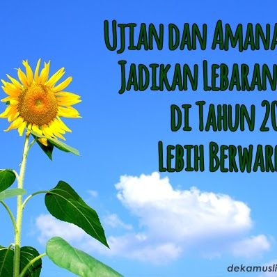 Ujian dan Amanah, Jadikan Lebaranku di Tahun 2016 Lebih Berwarna