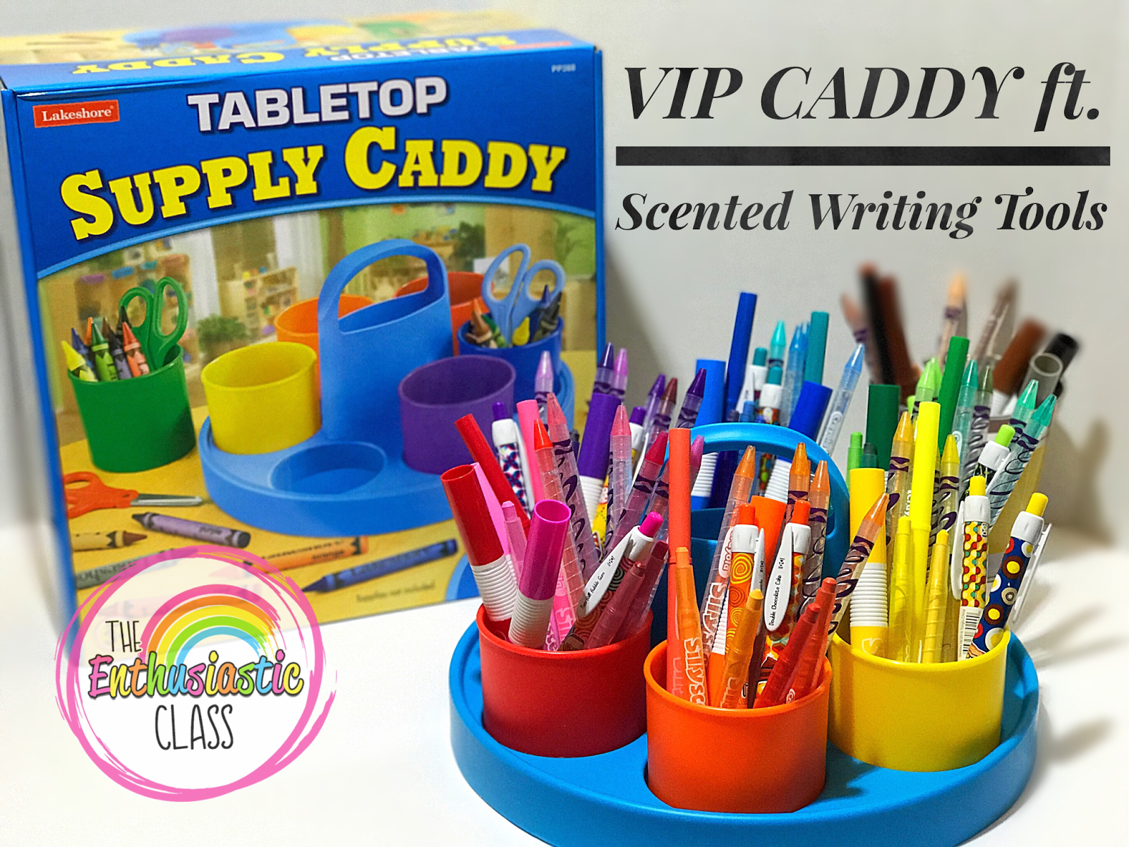 Lakeshore Classroom Supply Caddies - Set of 6 Colors