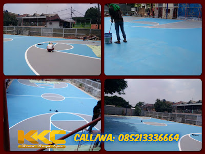 Pengecatan Lapangan Basket Rehabilitasi Sekolahan Paket 2