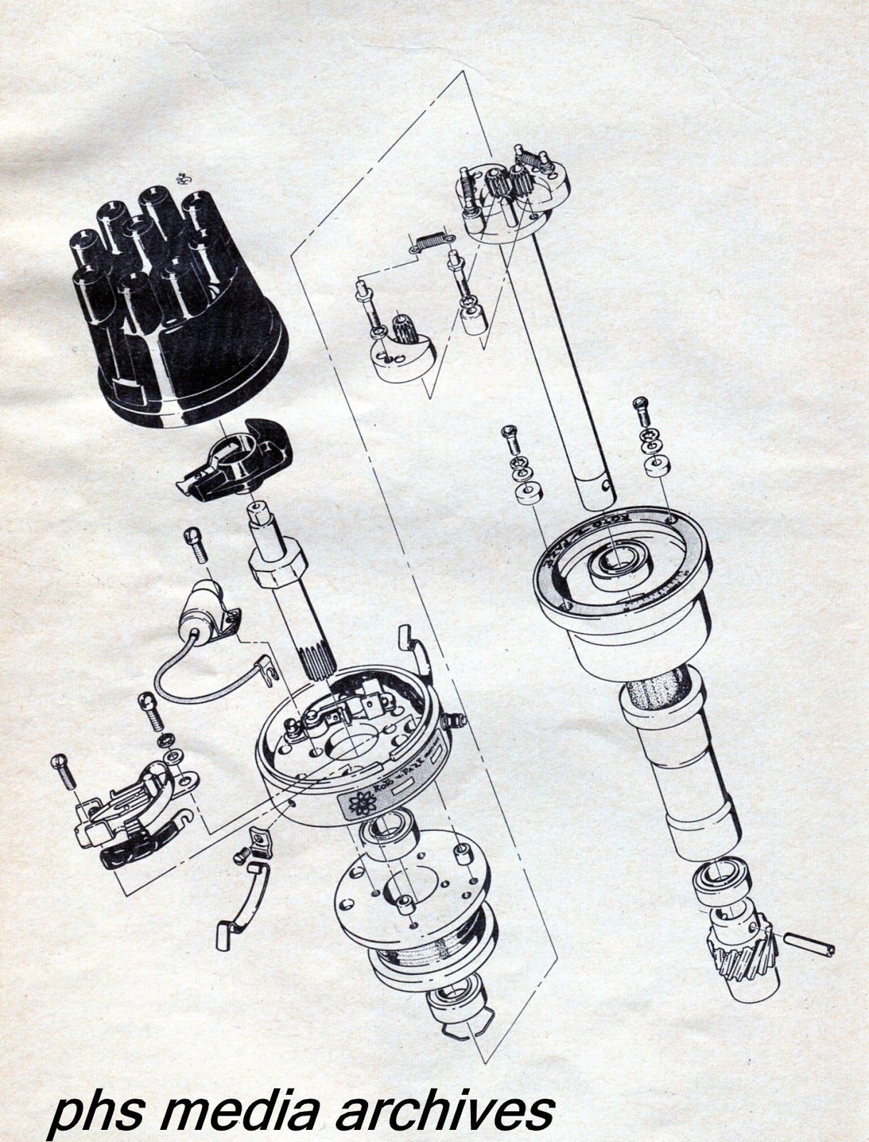 phscollectorcarworld Vintage Muscle Car Tech RotoFaze Ignition Systems