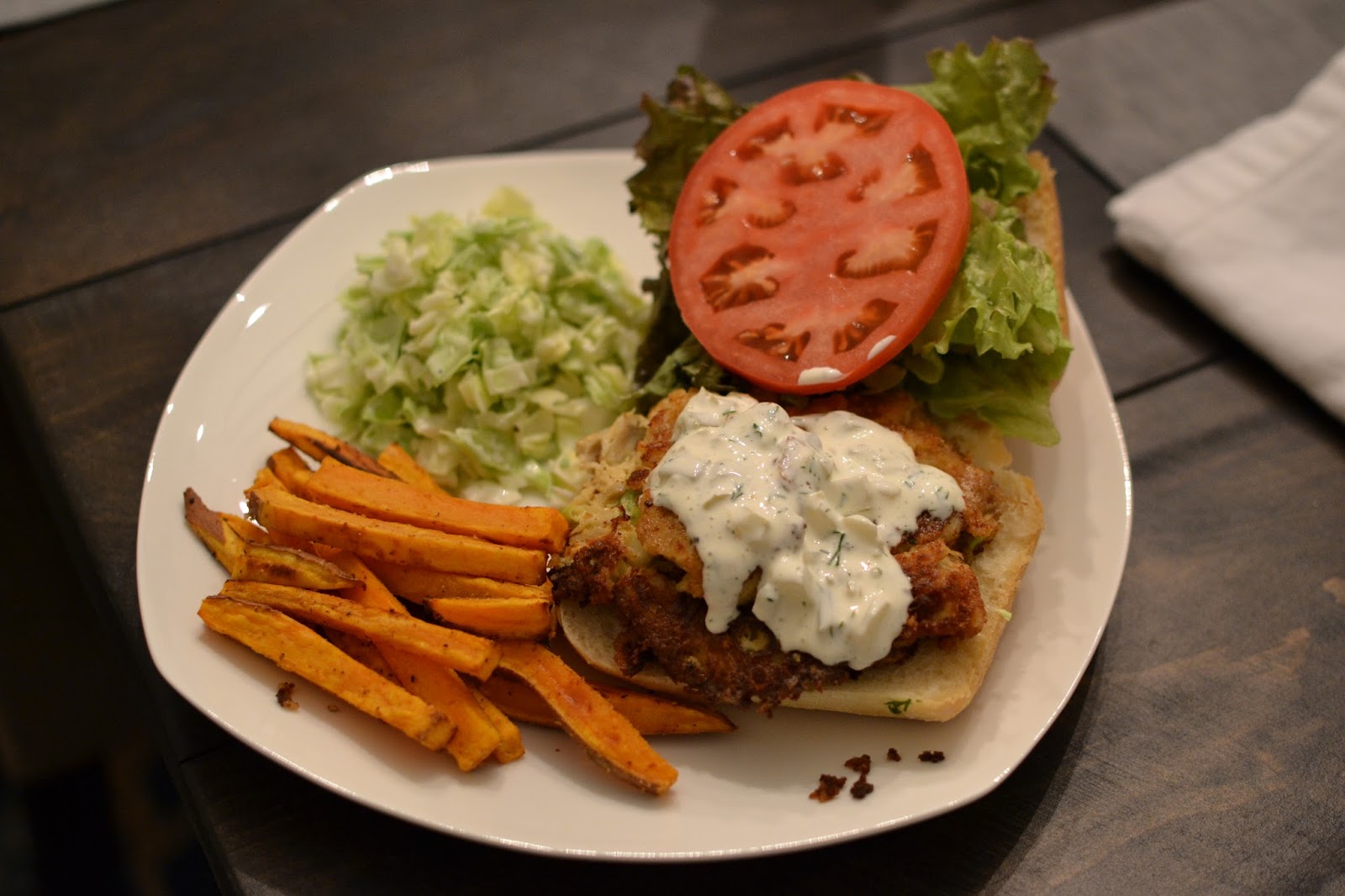 the eibls Crab cake sandwiches