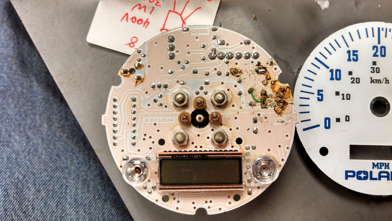 KA7OEI's blog: Repair of the speedometer on a Polaris Sportsman 500 4-wheeler
