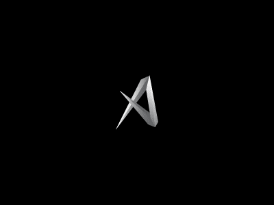 3D Letter A Concept Logo