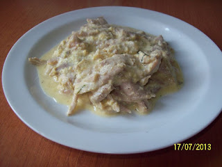 PULPE DE PUI CU SOS DE IAURT SI MARAR