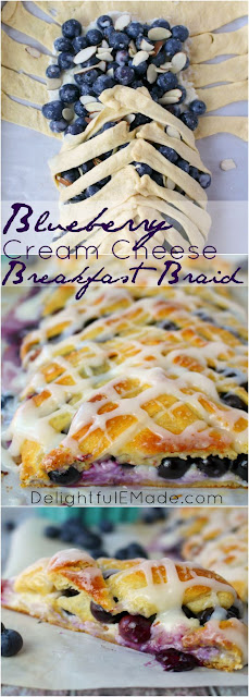 Blueberry Cream Cheese Breakfast Braid