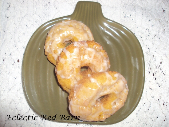 Eclectic Red Barn: Buttermilk Glazed Pumpkin Donuts