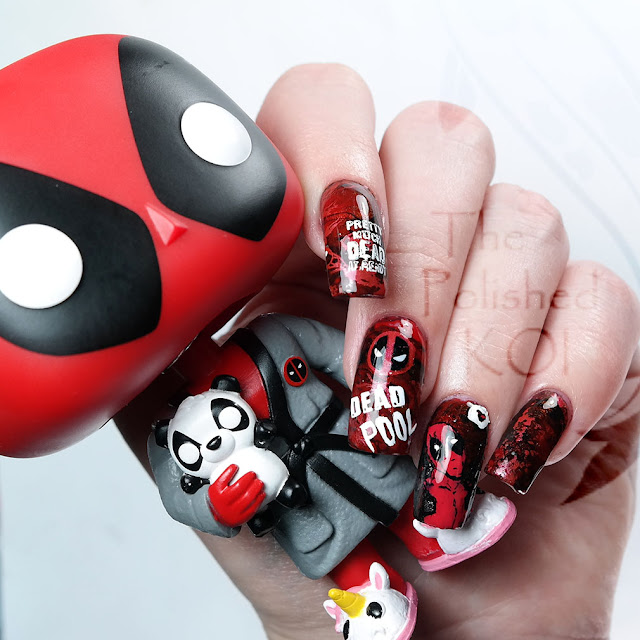 Deadpool Nail Art