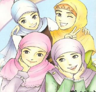 Gambar Kartun Lucu Muslim Muslimah 4