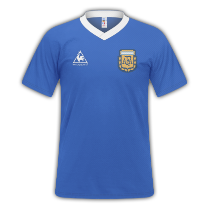 PDR Camisas: Argentina Home & Away Retrô 1986/ Le Coq Sportif