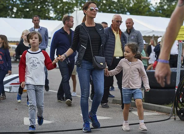 Princess Athena. Princess Marie wore Day Birger Et Mikkelsen Striped Layering Top and Nike Aeroloft quilted shell down gilet