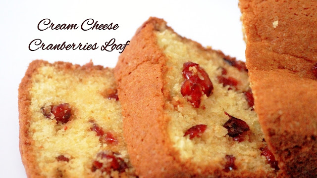 Cream Cheese Cranberry Cake Loaf In Convection Microwave