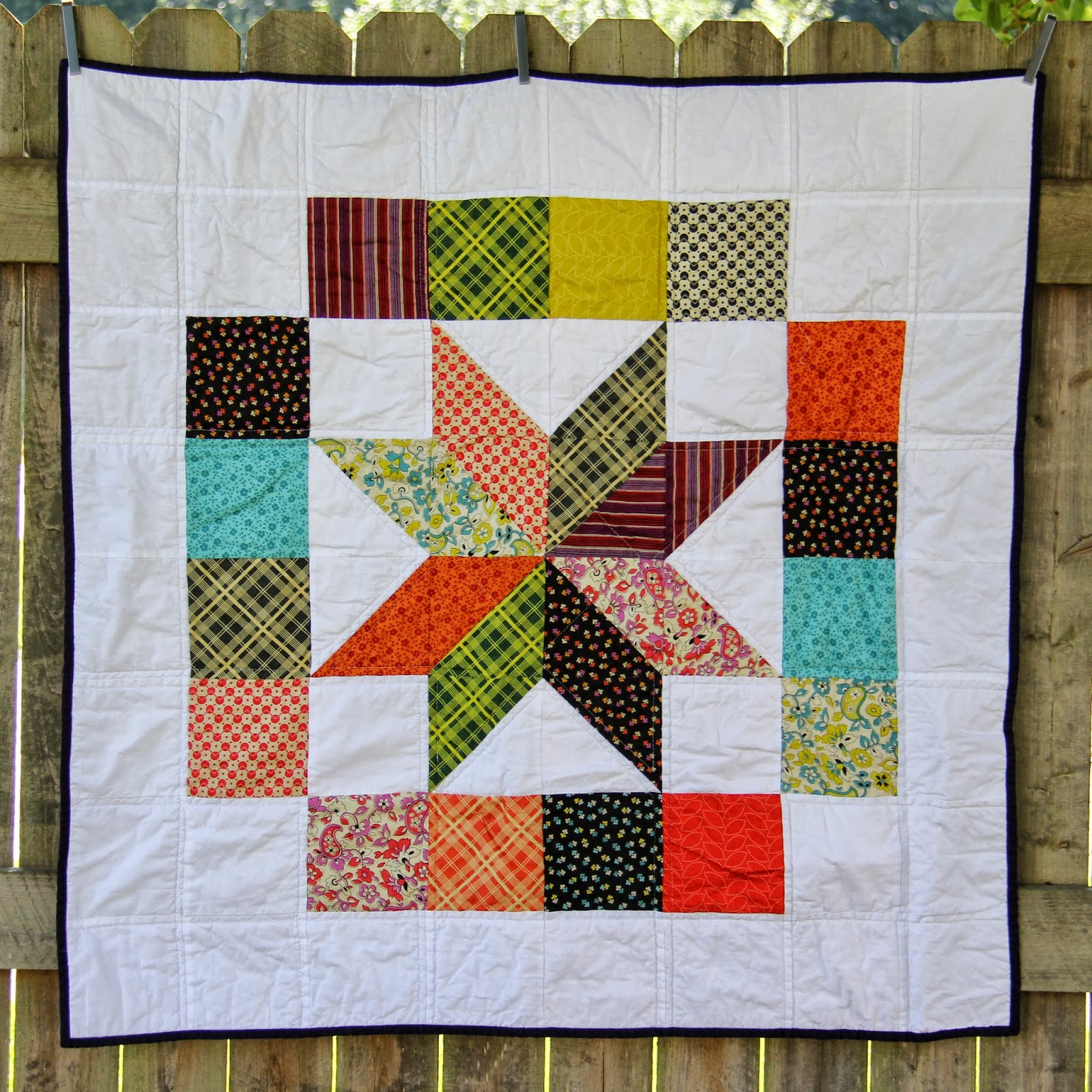 created blissfully Baby Star Quilt
