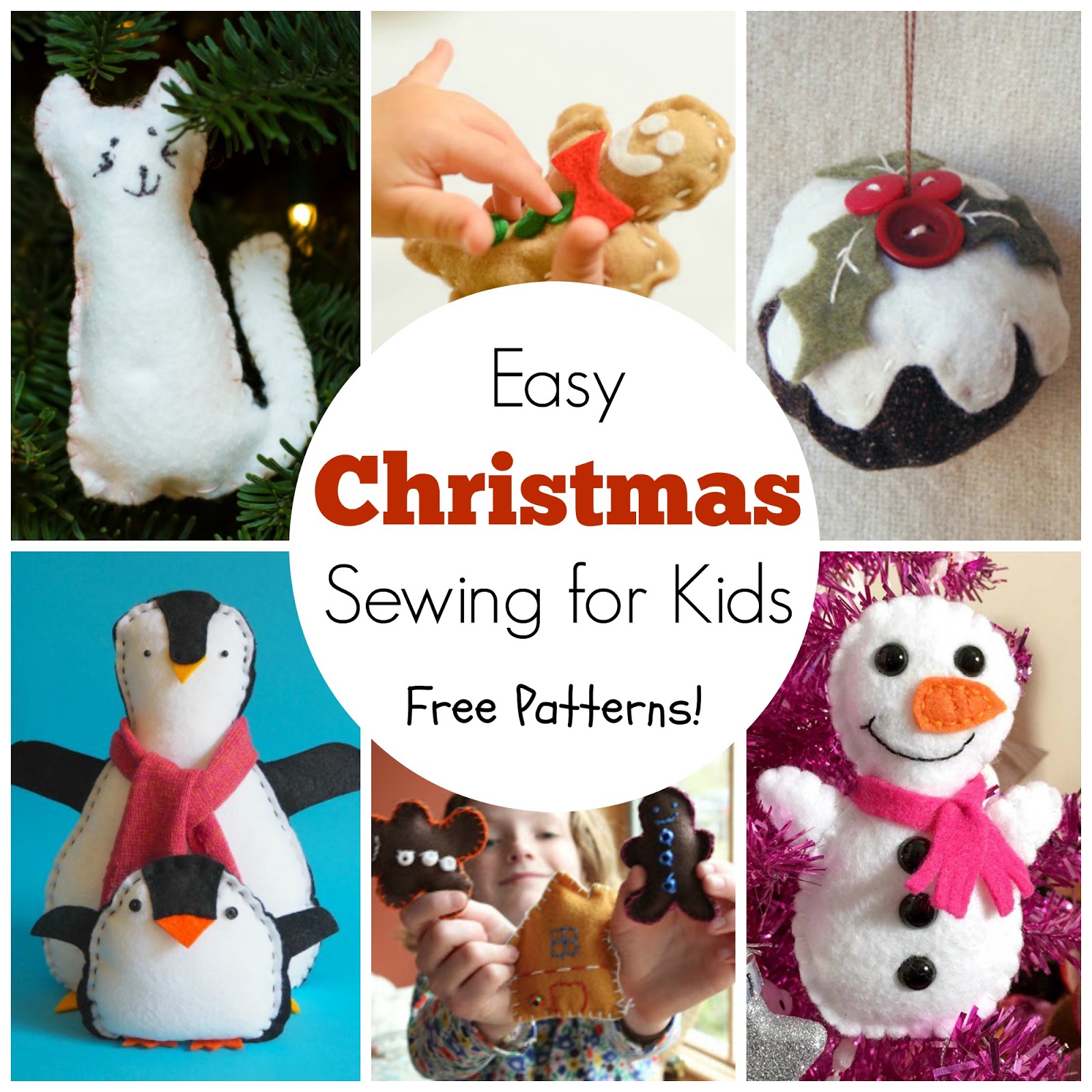 Sewing with Kids: 19 Free Kids Christmas Sewing Projects