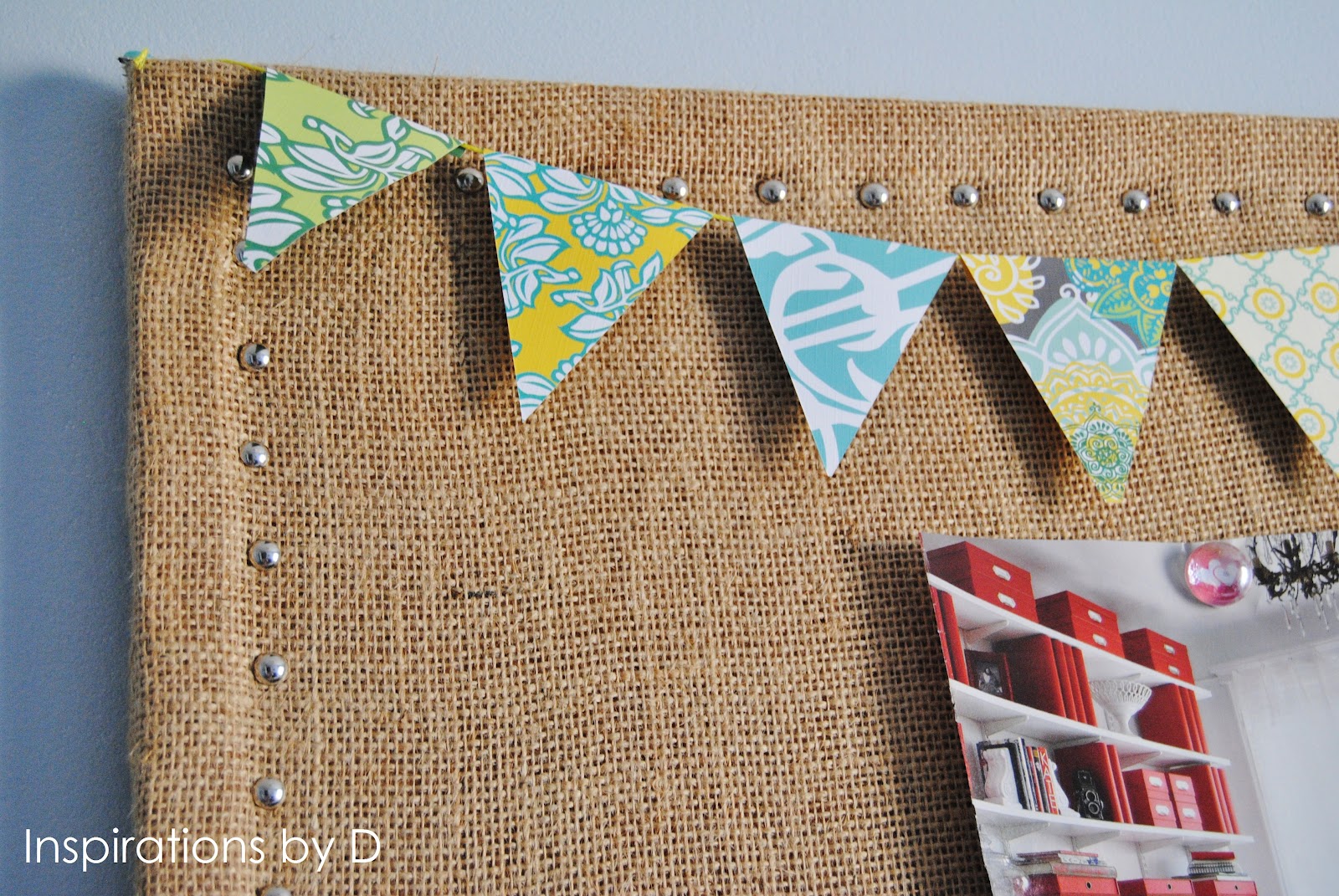 Inspirations by D How to Make a Burlap Pin Board