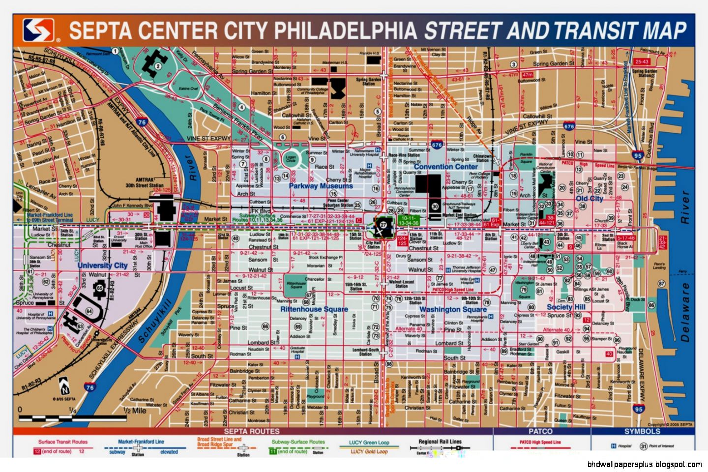 Maps of Philadelphia  Maps – Map of Subway Metro Map Map of