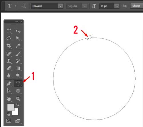 Cara Mudah Membuat Tulisan Melingkar di Photoshop