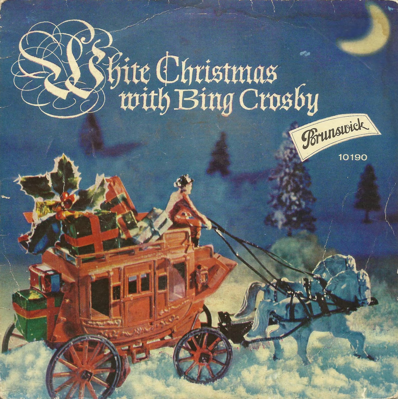 3 penics BING CROSBY White Christmas Silent Night Jingle Bells