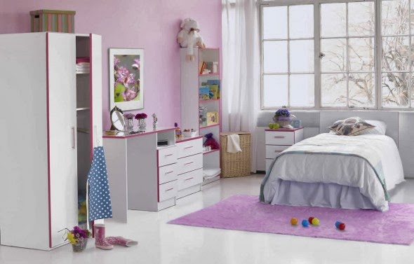 Dormitorio para niñas y adolescentes color lila - Ideas para decorar