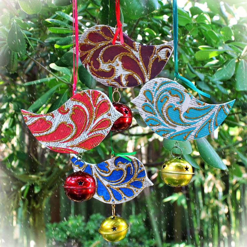 Mark Montano Vintage Bird Ornaments