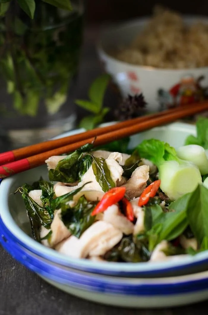 Chicken Thai Basil Stir-fry is excellent  for the busy mid-week quick dinner.