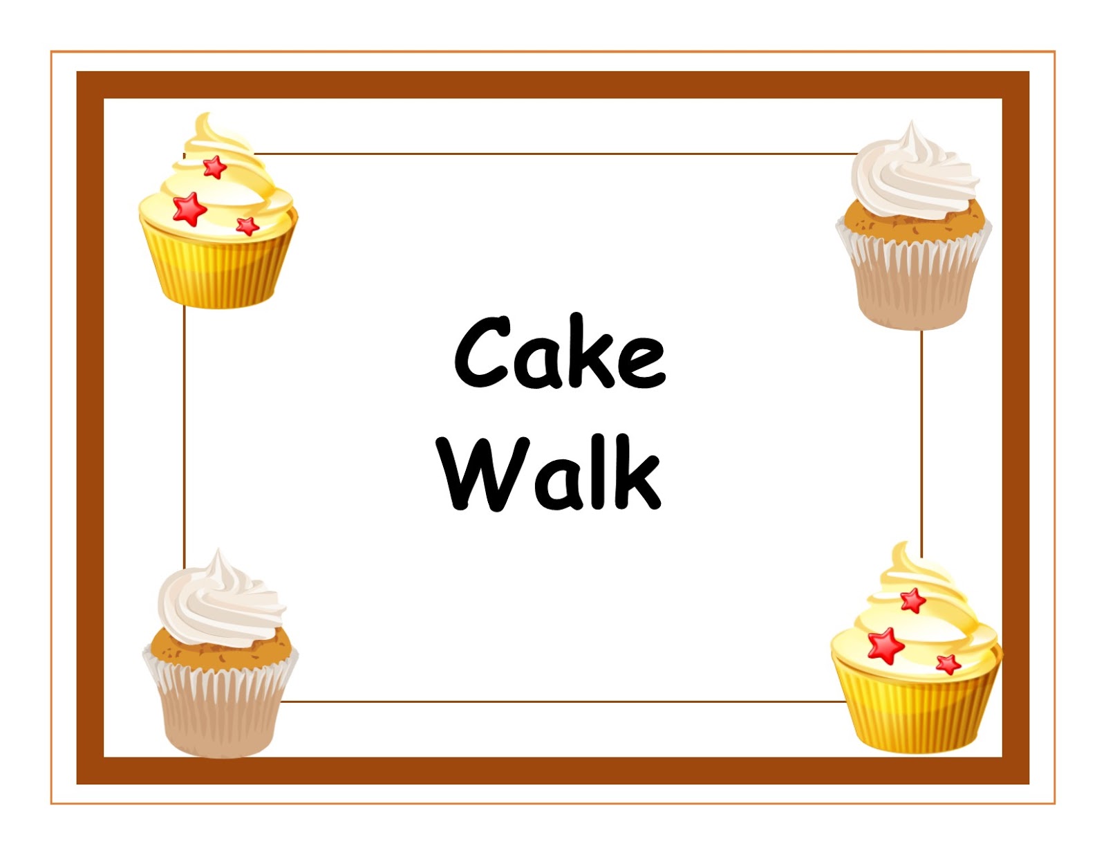 Free Printable Cake Walk Kit Free Printable Cake Walk Kit