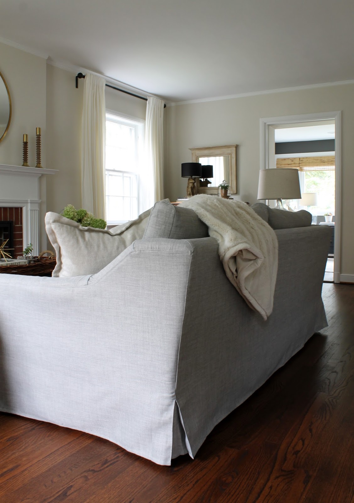 SixtyFifth Avenue Our comfort works custom slipcover
